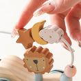 Load image into Gallery viewer, Wooden Montessori Toys Animal Block Dragging Stars Moon Surround Train
