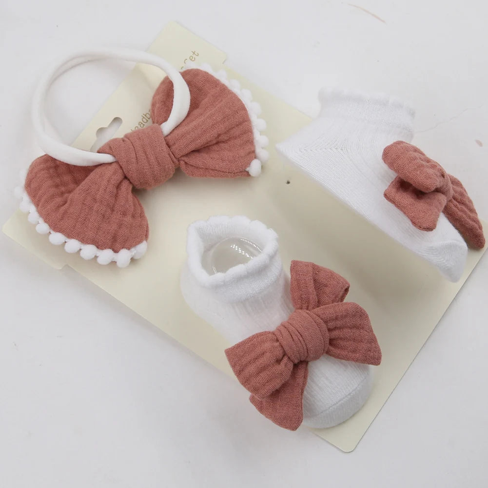 3Pcs/Set Newborn Baby Girls Leg Ruffled Long Cotton Cute Socks Kid