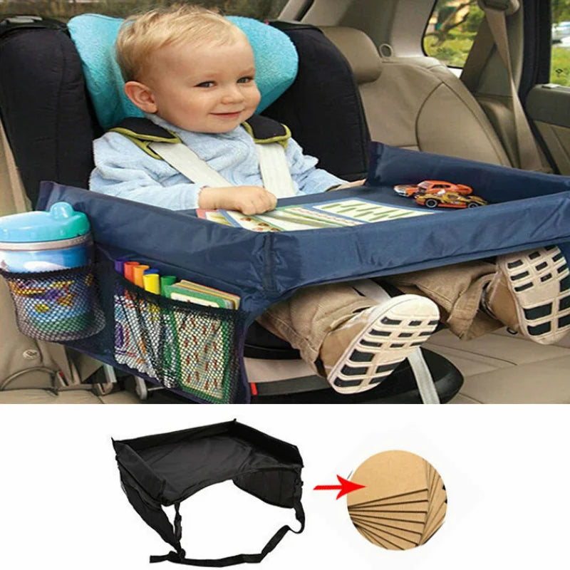 Dining Car Table for Kids Baby Kids Car Tray Plates Portable