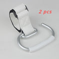 Load image into Gallery viewer, 1-2Pcs PU Leather Stroller Hooks Rotate 360 Degrees Multifunctional
