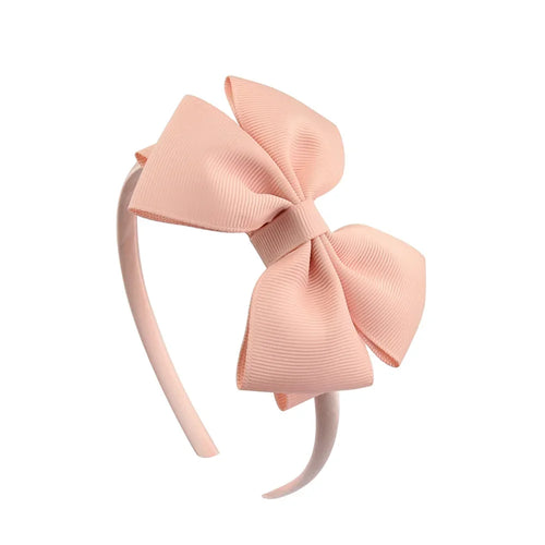 1 Piece Ribbon Handmade Hair Bows Hairbands for Baby Girls 20 Colors