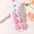 Load image into Gallery viewer, 4Pcs/set Candy Colored Hair Clip Set for Girls Double Layered Bow Cute
