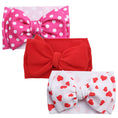 Load image into Gallery viewer, 3Pcs/Lot Flower Bullet Baby Headband Cow Leopard Dot Print Headwraps
