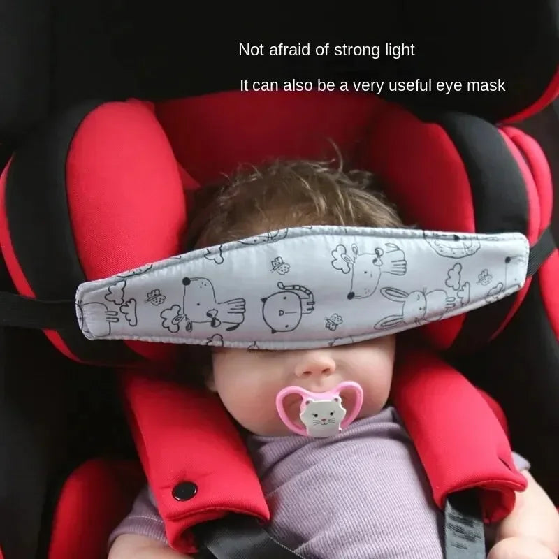 2pcs Baby Head Support Strap for Children's Car Safety Seat Headrest