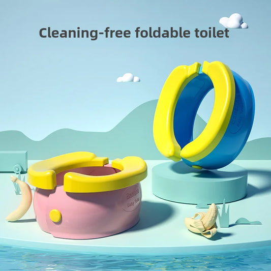 Small kidsren's foldableable and easy-to-storage toilet portable