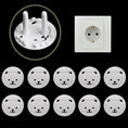 Load image into Gallery viewer, 10pcs EU Power Socket Protection Cover Bear Thickened Kids Safety
