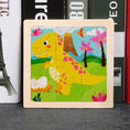 Load image into Gallery viewer, Hot Sale 11X11CM Kids Wooden Puzzle Baby Cartoon Animal Traffic
