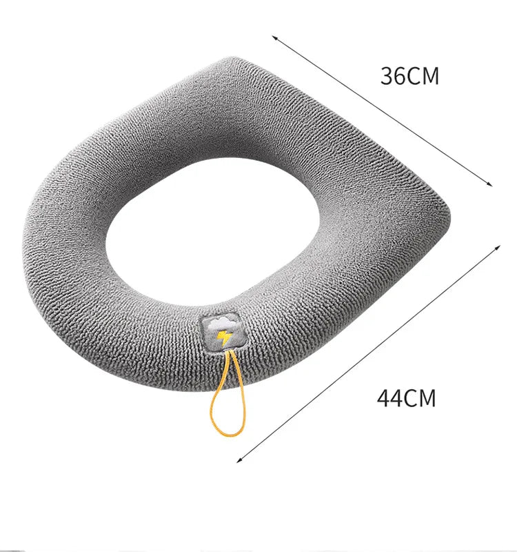 Thicken Toilet Seat Cover Mat Winter Warm Soft Washable Closestool Mat