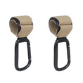 Load image into Gallery viewer, 2pcs PU Leather Baby Bag Stroller Hook Rotatable Cart Organizer Pram
