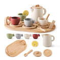 Load image into Gallery viewer, Wooden Children Montessori Toy Teapot Teacup Simulation Kitchen
