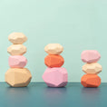 Load image into Gallery viewer, Wooden Sorting Stacking Rocks Stones Sensory Toddler Toys Learning
