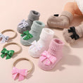 Load image into Gallery viewer, 0-1Y Lovely Cartoon Baby Socks Hair Band Set Infant Toddler Non Slip
