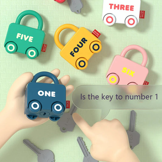 Baby Learning Lock with Key Car Games Montessori Educational Toy