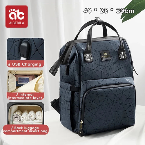 AIBEDILA Mommy Bag Fashionable and High Quality Waterproof Large