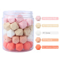 Load image into Gallery viewer, 10pcs Hexagon Silicone Beads Pearl 14mm DIY Pacifier Clip Chain
