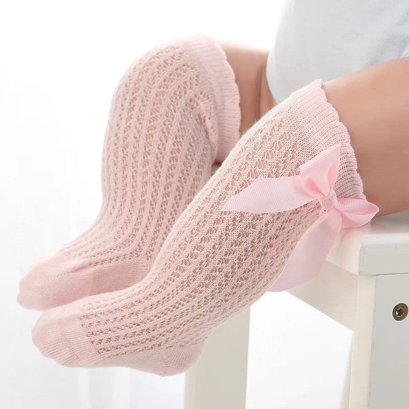 Summer Newborn Baby Socks Cute Big Bow Princess Girls Socks Children