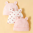 Load image into Gallery viewer, Three Piece Babys Hat 100% Cotton Soft and Comfortable Cap,
