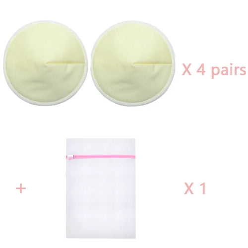 4 Pairs High Quality Reusable Nursing Pads Pregnant Women Skin