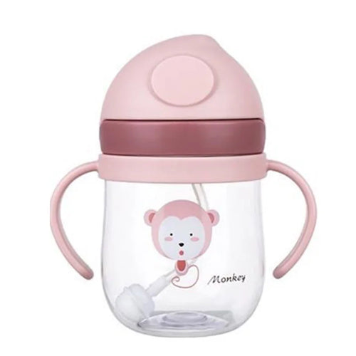 Dr.isla BY01 250ML Kids Water Sippy Cup Baby Feeding Cup with Straws