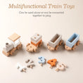 Load image into Gallery viewer, Montessori Toys Wooden Train Birthday Toy Baby Educational Toys Wooden
