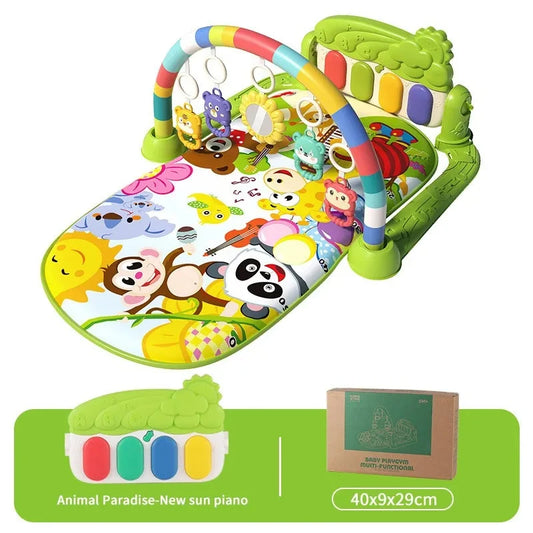 Baby Fitness Frame Floor Mat Newborn Piano Crawling Blanket Pedal