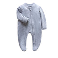 Load image into Gallery viewer, Newborn Footed Pajamas Zipper Girl and Boy Romper Long Sleeve Jumpsuit
