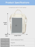 Load image into Gallery viewer, PANGDUBE Baby Nappy Bag with 2pcs Stroller Hooks Mummy Bag Backpack
