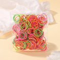 Load image into Gallery viewer, 100Pcs/bag Girls Colorful Hair Bands Set Nylon Elastic Rubber Band
