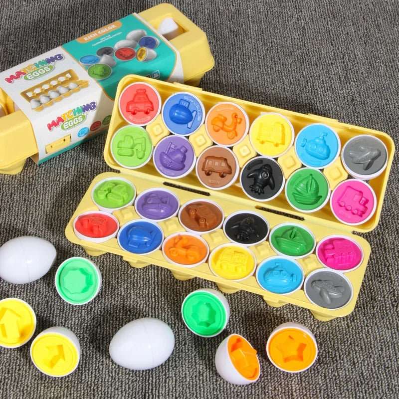 Eggs Screws 3D Puzzle Montessori Learning Education Math Toys Kids