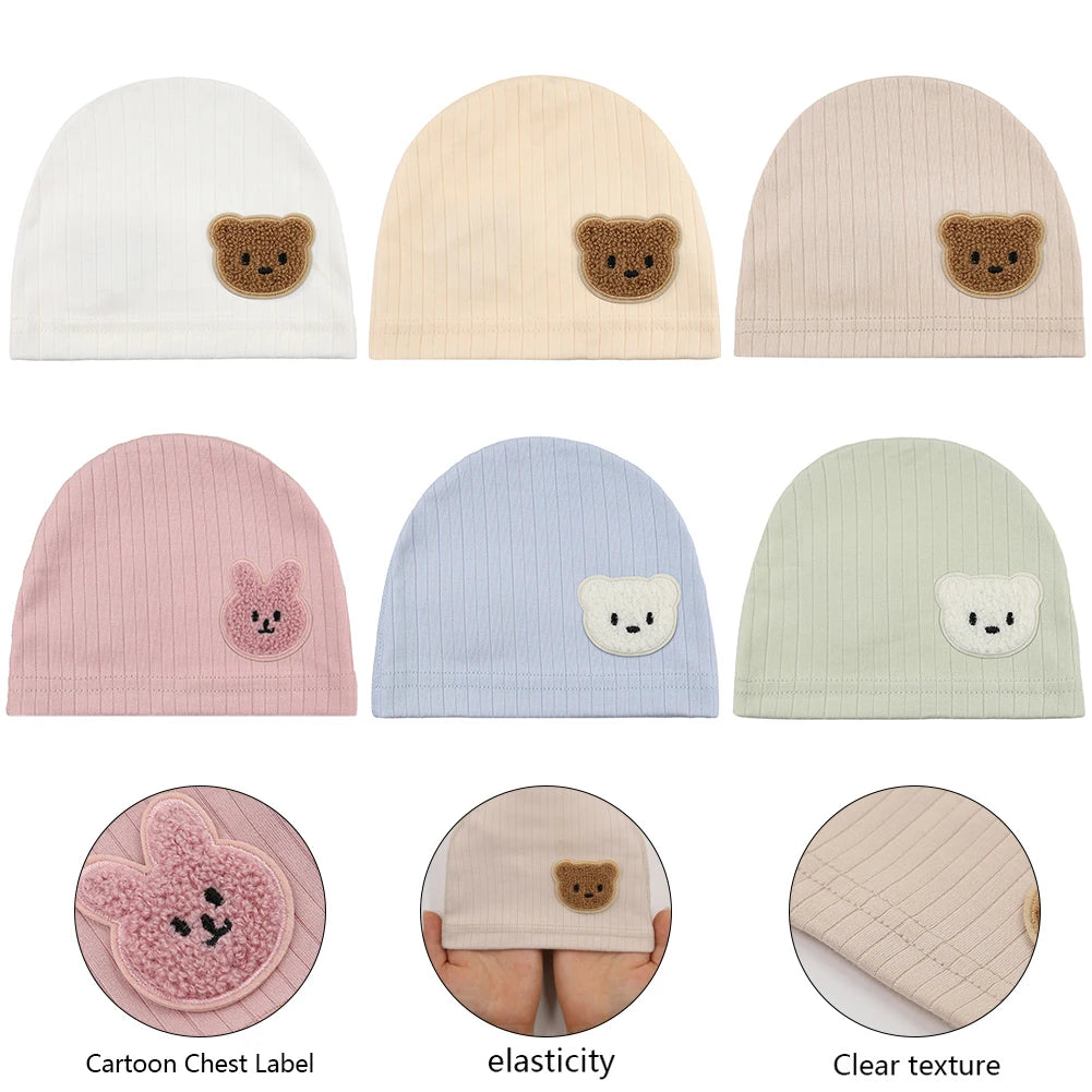 Newborn Baby Turban Hats Spring Autumn Models 0-6 Months Boys Girls