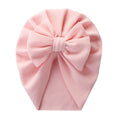 Load image into Gallery viewer, Solid Textured Ribbed Turban Baby Hats Bow Topknot Caps for Newborn
