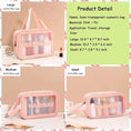 Load image into Gallery viewer, Clear Travel Bags for Toiletries, Portable PVC Waterproof Cosmetic
