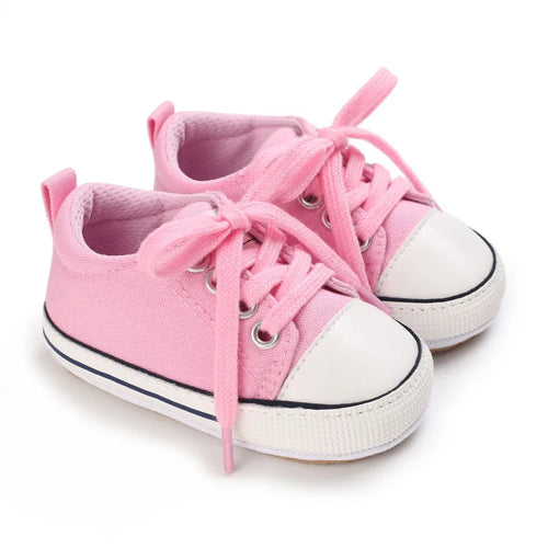 Meckior Baby Sneakers Baby Boys Girls Canvas Shoes Non-slip Rubber