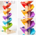 Load image into Gallery viewer, Montessori Wooden Petal Tree Building Blocks Toy Children's Rainbow
