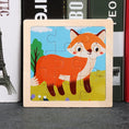 Load image into Gallery viewer, Hot Sale 11X11CM Kids Wooden Puzzle Baby Cartoon Animal Traffic
