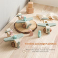 Load image into Gallery viewer, Baby Wooden Building Blocks Aircraft Manned Model Toys Montessori
