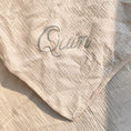 Load image into Gallery viewer, Personalized Name Embroidered Custom Baby Cotton Muslin Baby Swaddle
