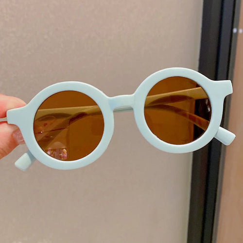 2021 New Children's Sunglasses Infant's Retro Solid Color