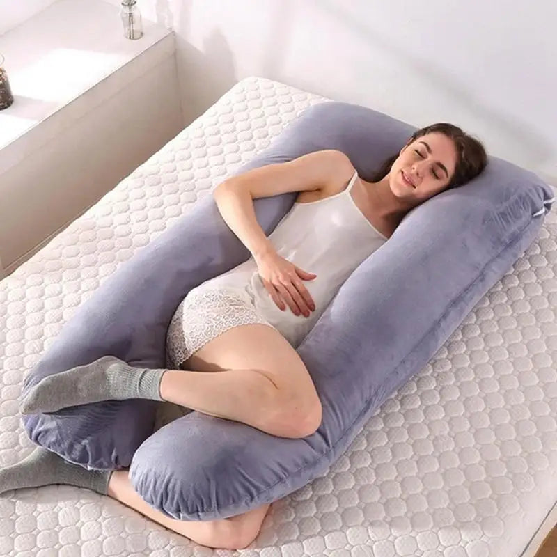 Super Soft Pregnancy Body Pillow U Shape Maternity Pillows Flexible