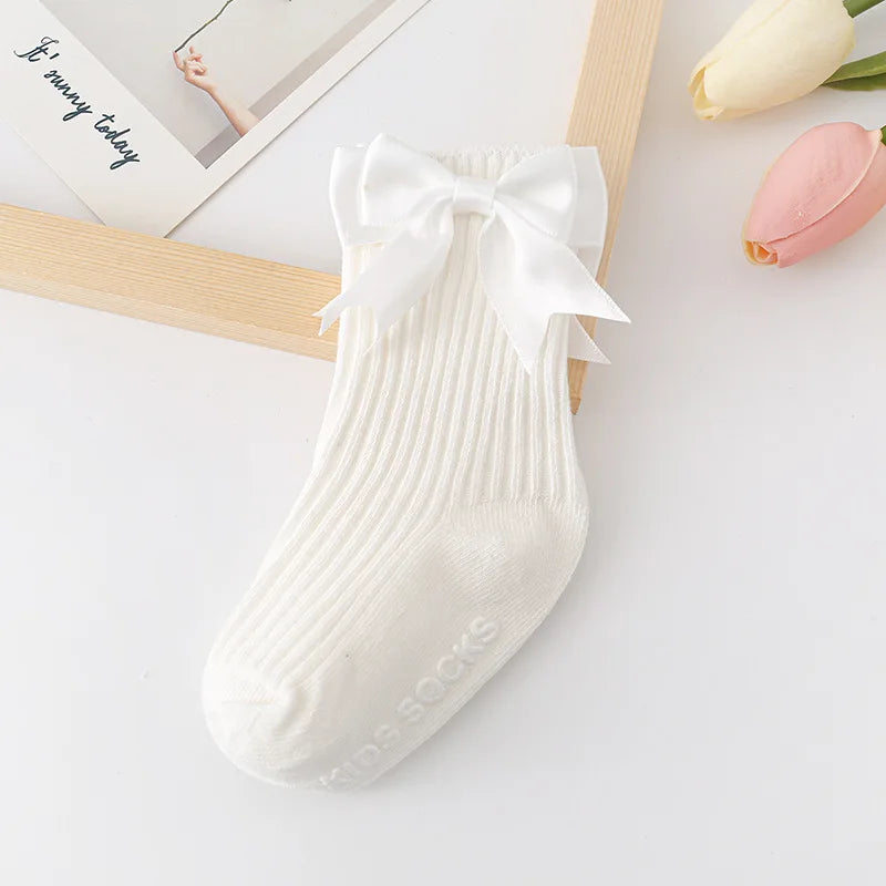 Toddler Socks Baby Accessories Girl Cute Bow Non-slip Floor Socks