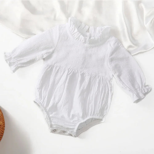 Spring Autumn Newborn Infant Baby Girls Romper Cotton Long Sleeve Baby