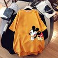 Load image into Gallery viewer, Disney Mickey Mouse T-shirt Summer Cartoon Mid-length Short-sleeved
