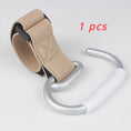 Load image into Gallery viewer, 1-2Pcs PU Leather Stroller Hooks Rotate 360 Degrees Multifunctional
