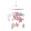 Load image into Gallery viewer, Baby Wooden Bed Bell Mobile Hanging Rattle Toys Teddy Velvet Bear
