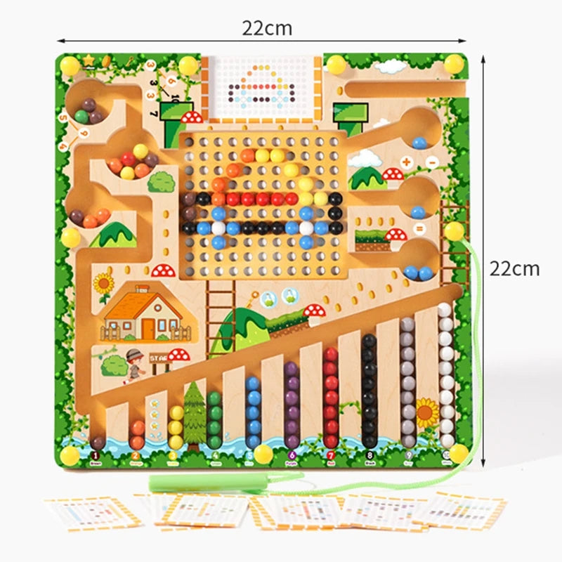 Magnetic Sorting Games Montessori Puzzle Toys Maze Board Learning