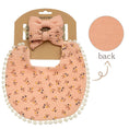 Load image into Gallery viewer, 3Pcs/Set Baby Flower Bibs & Headbands Bow Nylon Hairbands Double Side
