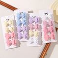 Load image into Gallery viewer, 4Pcs/set Candy Colored Hair Clip Set for Girls Double Layered Bow Cute
