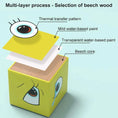 Load image into Gallery viewer, Kids Emotions Expression Game Wooden Cube Face Changing Board Cartoon
