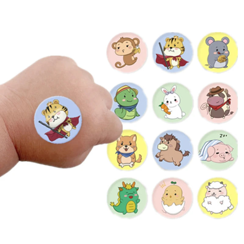 120pcs/Lot Cartoon Animal Pattern Band Aid Hemostasis Adhesive