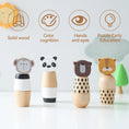 Load image into Gallery viewer, Baby Wooden Montessori Toy Develop Kid Hand-on Ability Toy Hand Bell
